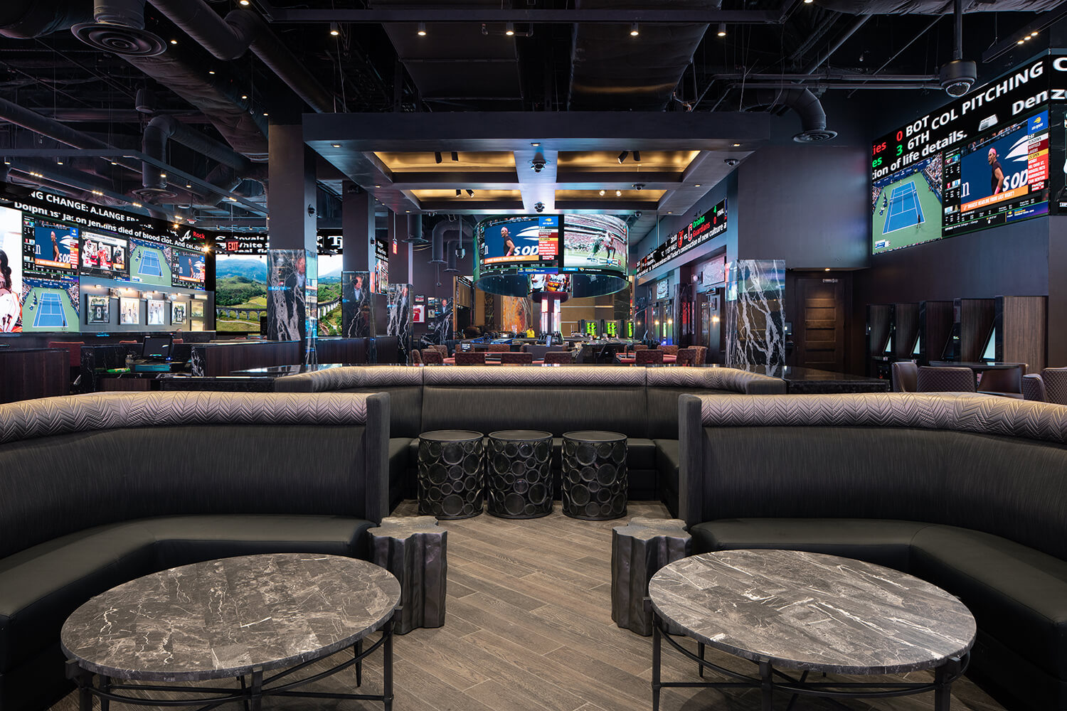 DraftKings Sportsbook Bar & Grill Lounge Area